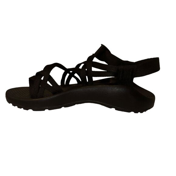 New Open Chaco Womens ZX2 Classic Sandals 6 Black Adjustable Strap - Picture 4 of 10